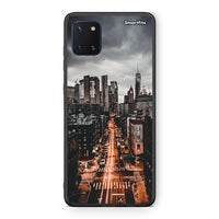 Thumbnail for Samsung Note 10 Lite City Lights θήκη από τη Smartfits με σχέδιο στο πίσω μέρος και μαύρο περίβλημα | Smartphone case with colorful back and black bezels by Smartfits