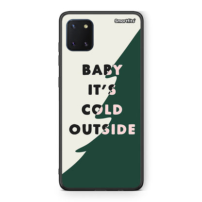 Samsung Note 10 Lite Cold Outside θήκη από τη Smartfits με σχέδιο στο πίσω μέρος και μαύρο περίβλημα | Smartphone case with colorful back and black bezels by Smartfits