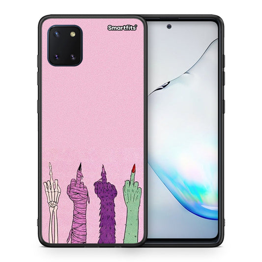 Θήκη Samsung Note 10 Lite Halloween Be A Lady από τη Smartfits με σχέδιο στο πίσω μέρος και μαύρο περίβλημα | Samsung Note 10 Lite Halloween Be A Lady case with colorful back and black bezels