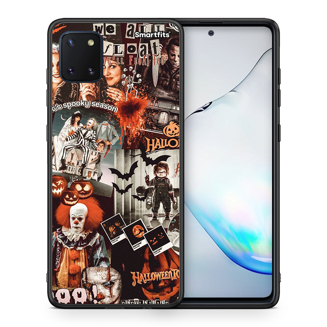 Θήκη Samsung Note 10 Lite Halloween Spooky Season από τη Smartfits με σχέδιο στο πίσω μέρος και μαύρο περίβλημα | Samsung Note 10 Lite Halloween Spooky Season case with colorful back and black bezels