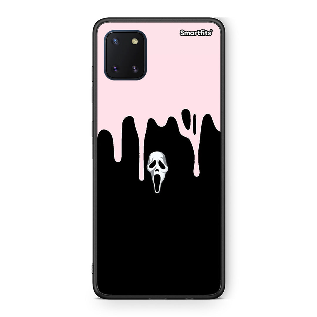 Samsung Note 10 Lite Melting Halloween Mask Θήκη από τη Smartfits με σχέδιο στο πίσω μέρος και μαύρο περίβλημα | Smartphone case with colorful back and black bezels by Smartfits