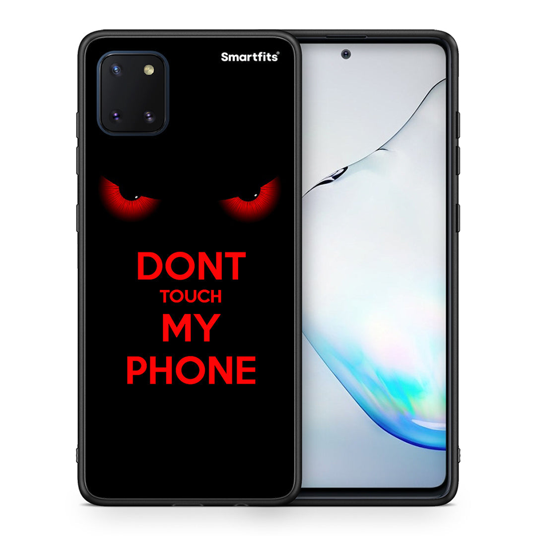 Θήκη Samsung Note 10 Lite Touch My Phone από τη Smartfits με σχέδιο στο πίσω μέρος και μαύρο περίβλημα | Samsung Note 10 Lite Touch My Phone case with colorful back and black bezels