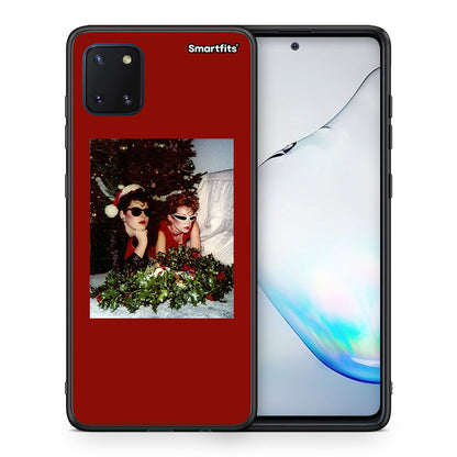 Θήκη Samsung Note 10 Lite Waiting For Xmas από τη Smartfits με σχέδιο στο πίσω μέρος και μαύρο περίβλημα | Samsung Note 10 Lite Waiting For Xmas case with colorful back and black bezels