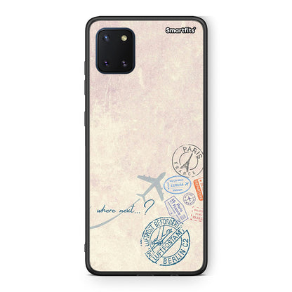 Samsung Note 10 Lite Where Next Θήκη από τη Smartfits με σχέδιο στο πίσω μέρος και μαύρο περίβλημα | Smartphone case with colorful back and black bezels by Smartfits