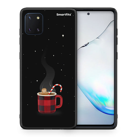 Θήκη Samsung Note 10 Lite Xmas Bathing από τη Smartfits με σχέδιο στο πίσω μέρος και μαύρο περίβλημα | Samsung Note 10 Lite Xmas Bathing case with colorful back and black bezels
