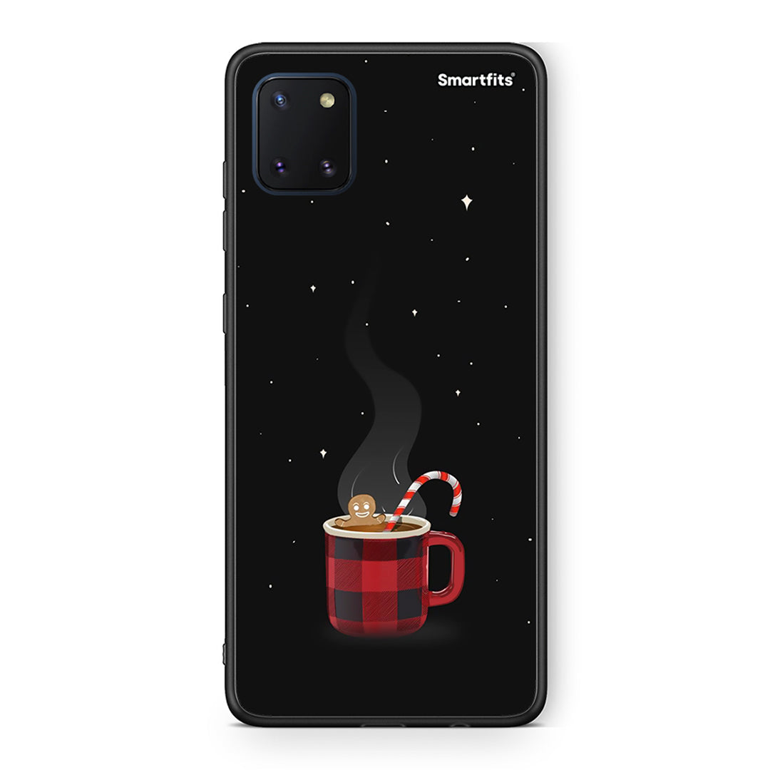 Samsung Note 10 Lite Xmas Bathing θήκη από τη Smartfits με σχέδιο στο πίσω μέρος και μαύρο περίβλημα | Smartphone case with colorful back and black bezels by Smartfits