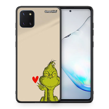 Θήκη Samsung Note 10 Lite Xmas Grinch από τη Smartfits με σχέδιο στο πίσω μέρος και μαύρο περίβλημα | Samsung Note 10 Lite Xmas Grinch case with colorful back and black bezels
