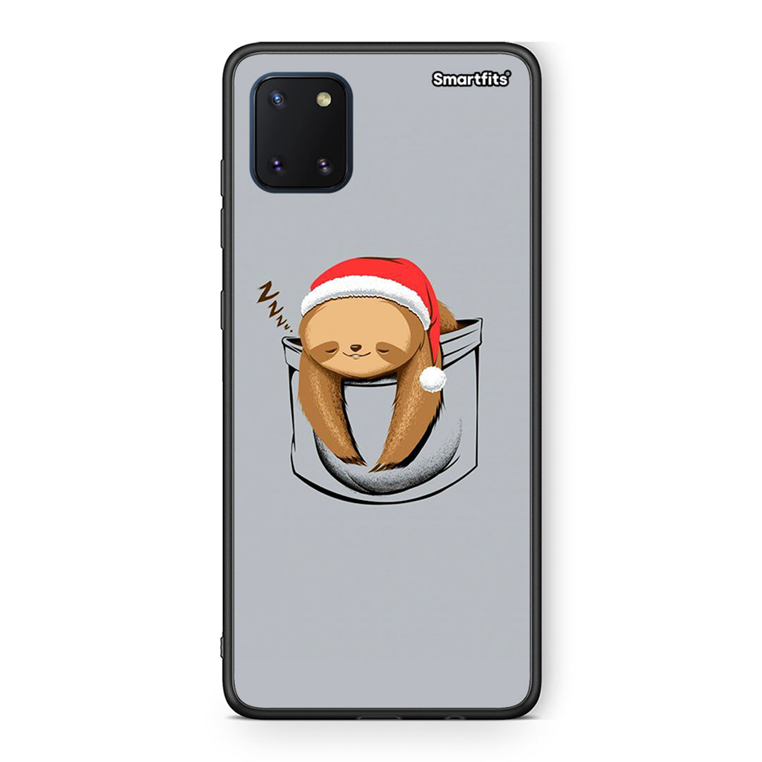 Samsung Note 10 Lite Xmas Zzzz θήκη από τη Smartfits με σχέδιο στο πίσω μέρος και μαύρο περίβλημα | Smartphone case with colorful back and black bezels by Smartfits