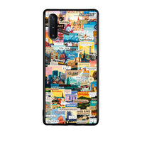 Thumbnail for Samsung Note 10 Live To Travel θήκη από τη Smartfits με σχέδιο στο πίσω μέρος και μαύρο περίβλημα | Smartphone case with colorful back and black bezels by Smartfits