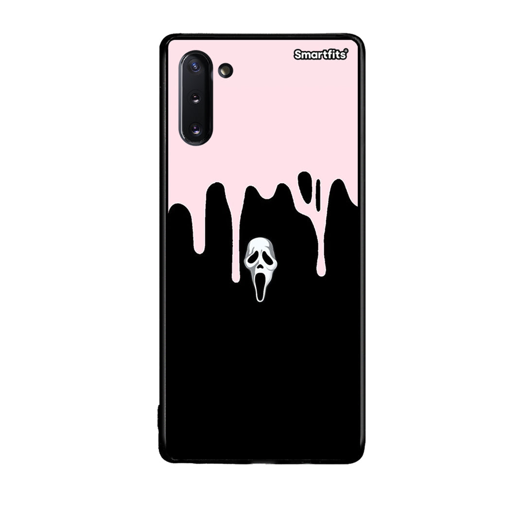 Samsung Note 10 Melting Halloween Mask Θήκη από τη Smartfits με σχέδιο στο πίσω μέρος και μαύρο περίβλημα | Smartphone case with colorful back and black bezels by Smartfits