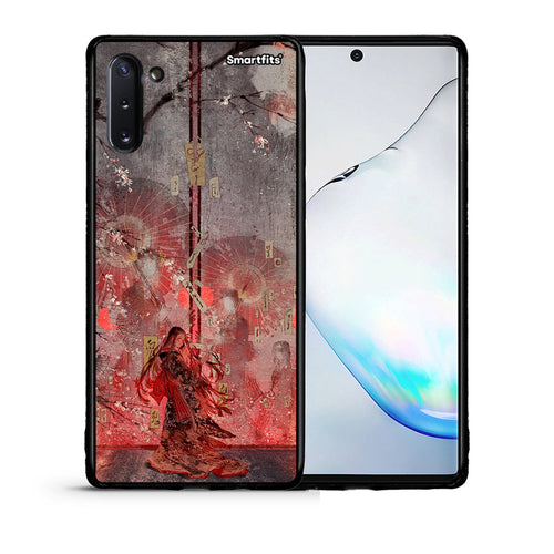 Θήκη Samsung Note 10 Nezuko Kamado από τη Smartfits με σχέδιο στο πίσω μέρος και μαύρο περίβλημα | Samsung Note 10 Nezuko Kamado case with colorful back and black bezels