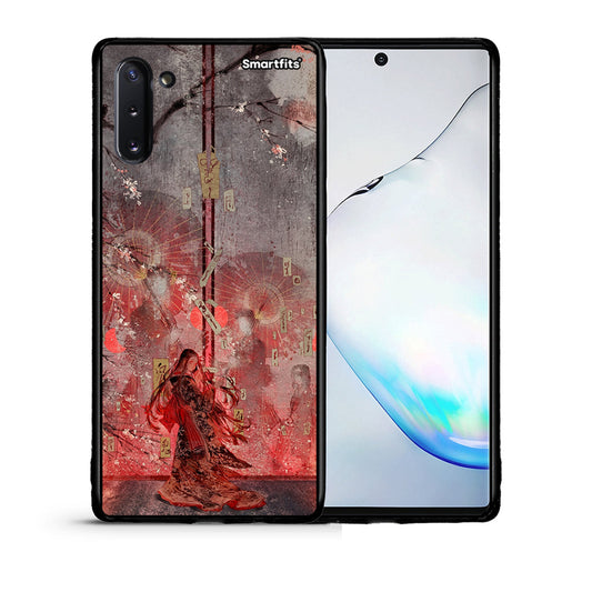 Θήκη Samsung Note 10 Nezuko Kamado από τη Smartfits με σχέδιο στο πίσω μέρος και μαύρο περίβλημα | Samsung Note 10 Nezuko Kamado case with colorful back and black bezels