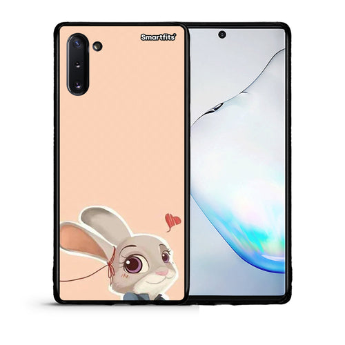 Θήκη Samsung Note 10 Nick Wilde And Judy Hopps Love 2 από τη Smartfits με σχέδιο στο πίσω μέρος και μαύρο περίβλημα | Samsung Note 10 Nick Wilde And Judy Hopps Love 2 case with colorful back and black bezels