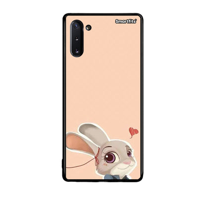 Samsung Note 10 Nick Wilde And Judy Hopps Love 2 θήκη από τη Smartfits με σχέδιο στο πίσω μέρος και μαύρο περίβλημα | Smartphone case with colorful back and black bezels by Smartfits