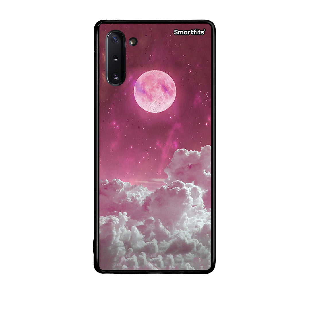 Samsung Note 10 Pink Moon Θήκη από τη Smartfits με σχέδιο στο πίσω μέρος και μαύρο περίβλημα | Smartphone case with colorful back and black bezels by Smartfits