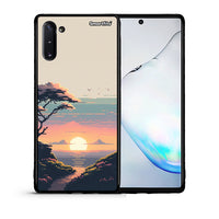 Thumbnail for Θήκη Samsung Note 10 Pixel Sunset από τη Smartfits με σχέδιο στο πίσω μέρος και μαύρο περίβλημα | Samsung Note 10 Pixel Sunset case with colorful back and black bezels