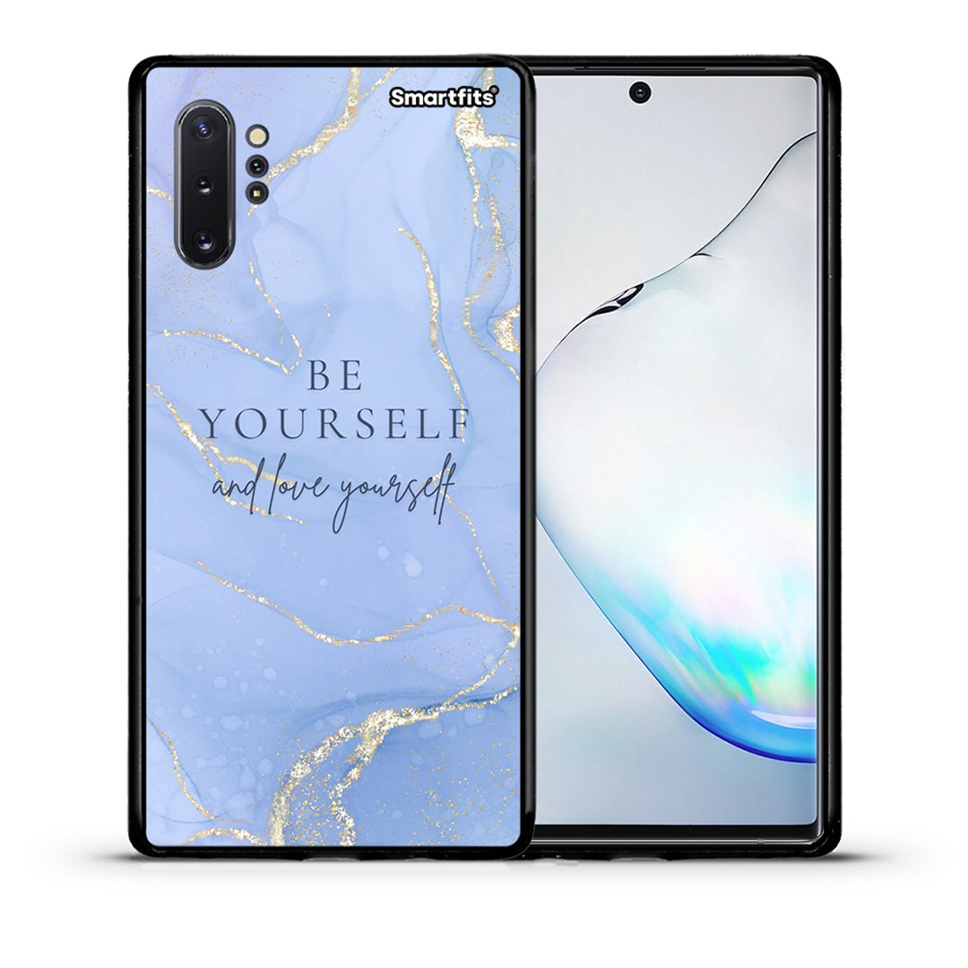 Θήκη Samsung Note 10+ Be Yourself από τη Smartfits με σχέδιο στο πίσω μέρος και μαύρο περίβλημα | Samsung Note 10+ Be Yourself case with colorful back and black bezels