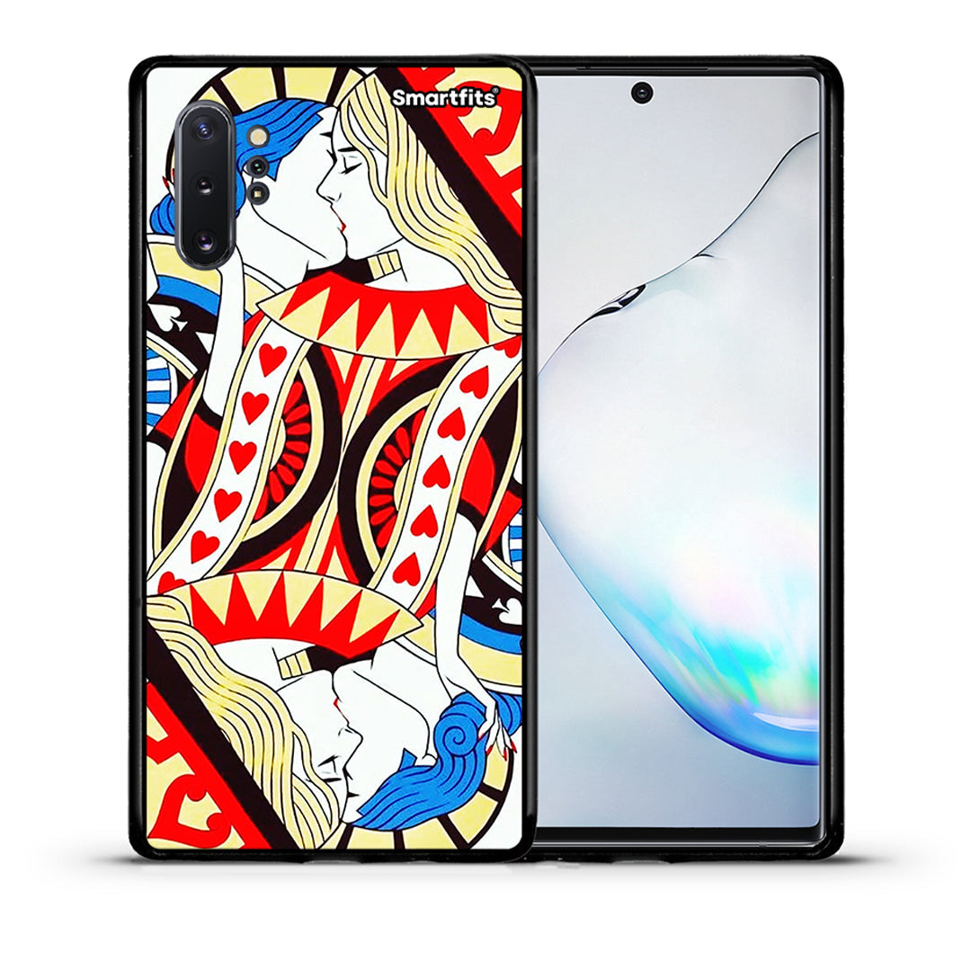 Θήκη Samsung Note 10+ Card Love από τη Smartfits με σχέδιο στο πίσω μέρος και μαύρο περίβλημα | Samsung Note 10+ Card Love case with colorful back and black bezels