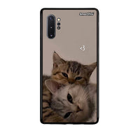 Thumbnail for Samsung Note 10+ Cats In Love Θήκη από τη Smartfits με σχέδιο στο πίσω μέρος και μαύρο περίβλημα | Smartphone case with colorful back and black bezels by Smartfits