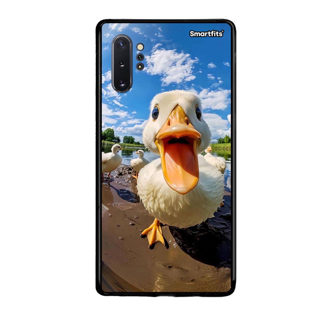 Samsung Note 10+ Duck Face θήκη από τη Smartfits με σχέδιο στο πίσω μέρος και μαύρο περίβλημα | Smartphone case with colorful back and black bezels by Smartfits