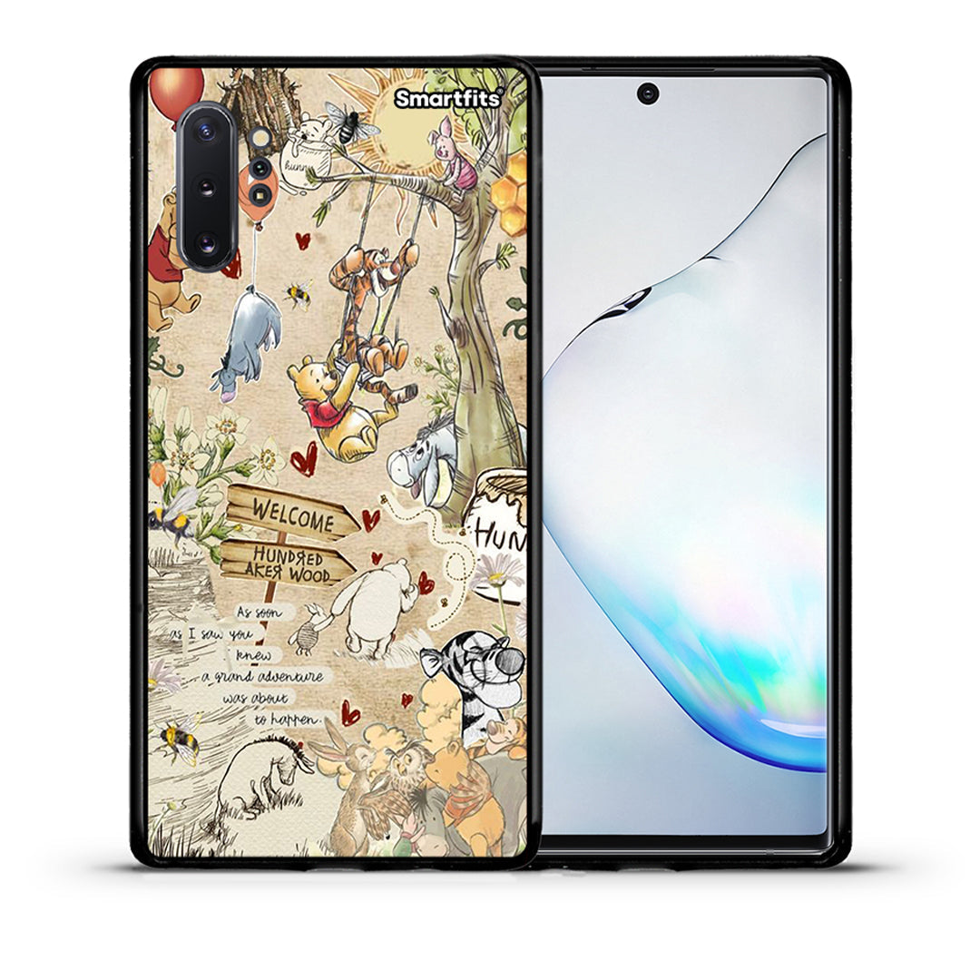 Θήκη Samsung Note 10+ Happy Friends από τη Smartfits με σχέδιο στο πίσω μέρος και μαύρο περίβλημα | Samsung Note 10+ Happy Friends case with colorful back and black bezels