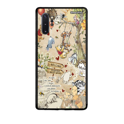Samsung Note 10+ Happy Friends θήκη από τη Smartfits με σχέδιο στο πίσω μέρος και μαύρο περίβλημα | Smartphone case with colorful back and black bezels by Smartfits