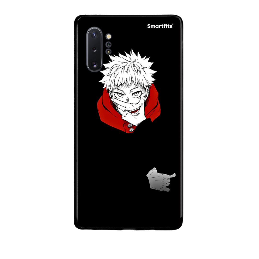 Samsung Note 10+ Itadori Anime θήκη από τη Smartfits με σχέδιο στο πίσω μέρος και μαύρο περίβλημα | Smartphone case with colorful back and black bezels by Smartfits