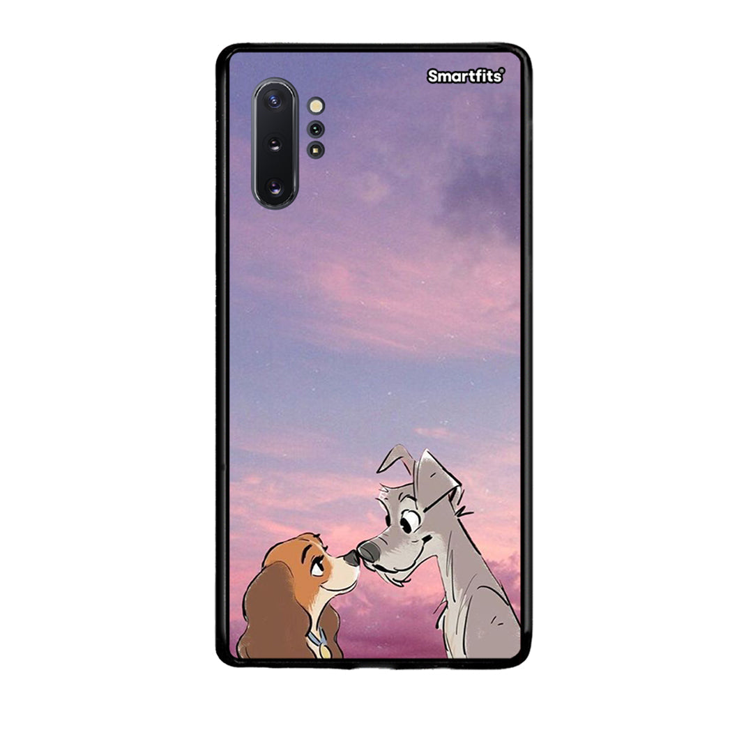 Samsung Note 10+ Lady And Tramp θήκη από τη Smartfits με σχέδιο στο πίσω μέρος και μαύρο περίβλημα | Smartphone case with colorful back and black bezels by Smartfits