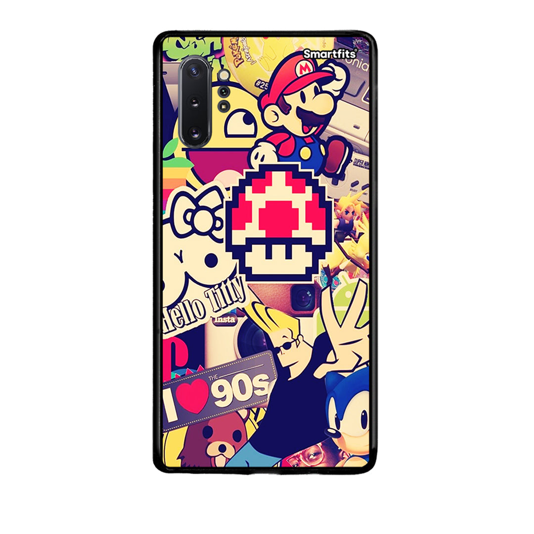 Samsung Note 10+ Love The 90s θήκη από τη Smartfits με σχέδιο στο πίσω μέρος και μαύρο περίβλημα | Smartphone case with colorful back and black bezels by Smartfits