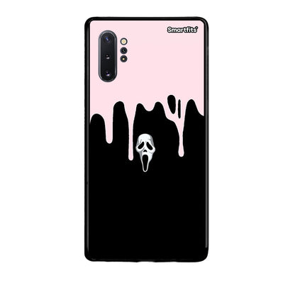 Samsung Note 10+ Melting Halloween Mask Θήκη από τη Smartfits με σχέδιο στο πίσω μέρος και μαύρο περίβλημα | Smartphone case with colorful back and black bezels by Smartfits
