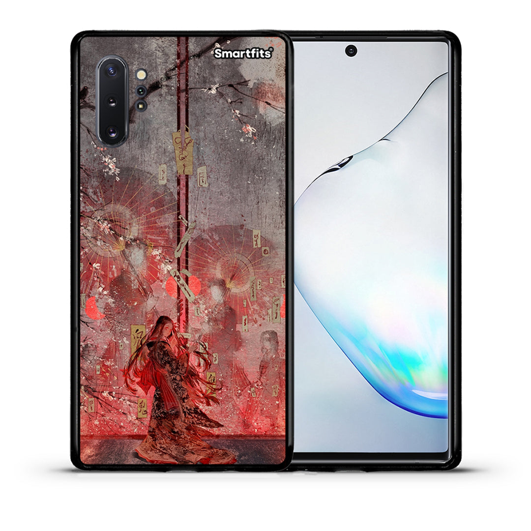 Θήκη Samsung Note 10+ Nezuko Kamado από τη Smartfits με σχέδιο στο πίσω μέρος και μαύρο περίβλημα | Samsung Note 10+ Nezuko Kamado case with colorful back and black bezels