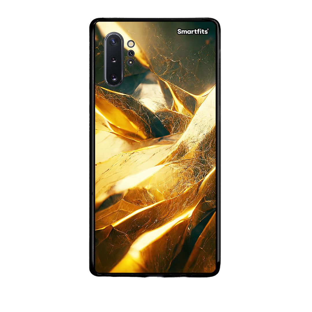 Samsung Note 10+ Real Gold θήκη από τη Smartfits με σχέδιο στο πίσω μέρος και μαύρο περίβλημα | Smartphone case with colorful back and black bezels by Smartfits