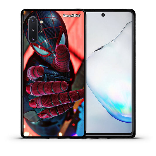 Θήκη Samsung Note 10+ Spider Hand από τη Smartfits με σχέδιο στο πίσω μέρος και μαύρο περίβλημα | Samsung Note 10+ Spider Hand case with colorful back and black bezels