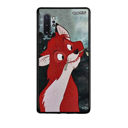 Samsung Note 10+ Tod And Vixey Love 1 θήκη από τη Smartfits με σχέδιο στο πίσω μέρος και μαύρο περίβλημα | Smartphone case with colorful back and black bezels by Smartfits