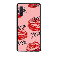 Thumbnail for Samsung Note 10+ XOXO Lips θήκη από τη Smartfits με σχέδιο στο πίσω μέρος και μαύρο περίβλημα | Smartphone case with colorful back and black bezels by Smartfits