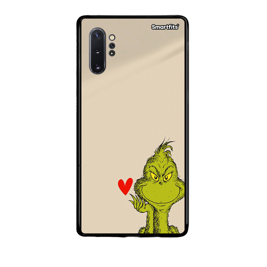 Samsung Note 10+ Xmas Grinch θήκη από τη Smartfits με σχέδιο στο πίσω μέρος και μαύρο περίβλημα | Smartphone case with colorful back and black bezels by Smartfits