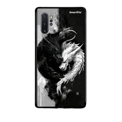 Samsung Note 10+ Yin Yang Θήκη από τη Smartfits με σχέδιο στο πίσω μέρος και μαύρο περίβλημα | Smartphone case with colorful back and black bezels by Smartfits