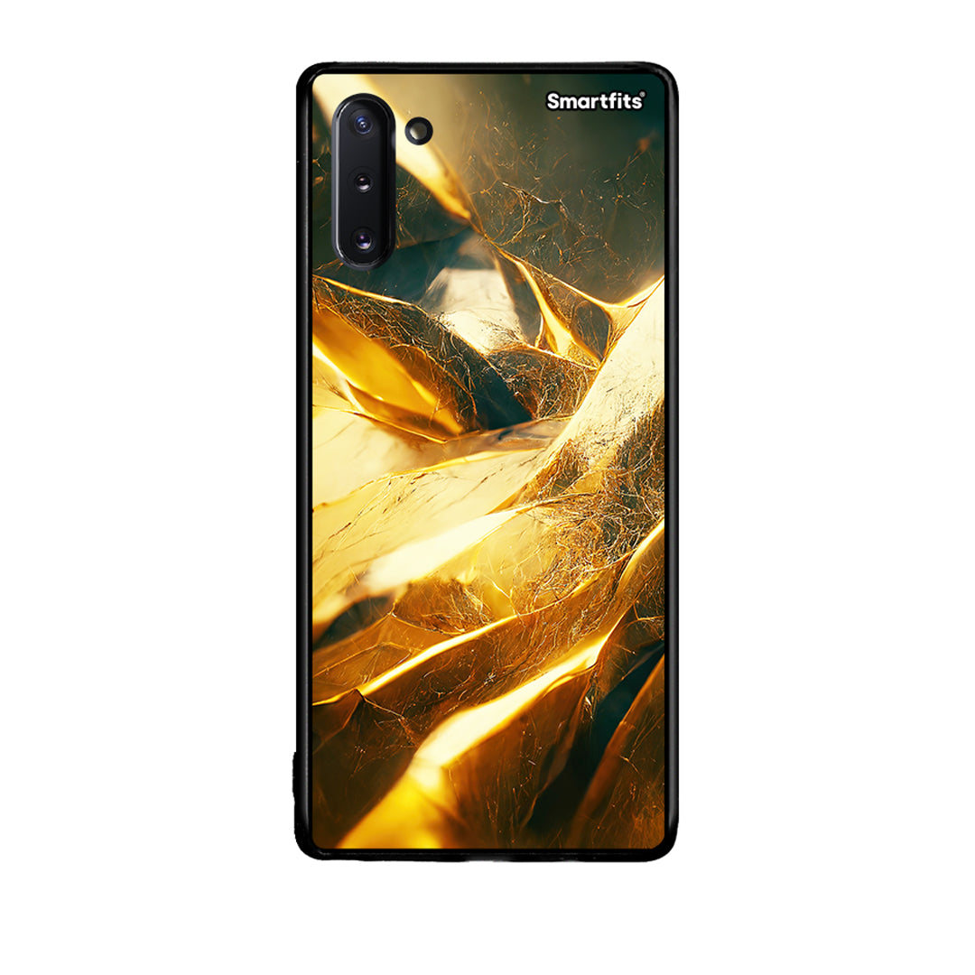 Samsung Note 10 Real Gold θήκη από τη Smartfits με σχέδιο στο πίσω μέρος και μαύρο περίβλημα | Smartphone case with colorful back and black bezels by Smartfits