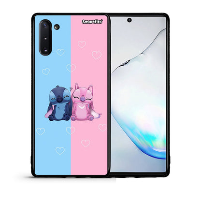 Θήκη Samsung Note 10 Stitch And Angel από τη Smartfits με σχέδιο στο πίσω μέρος και μαύρο περίβλημα | Samsung Note 10 Stitch And Angel case with colorful back and black bezels