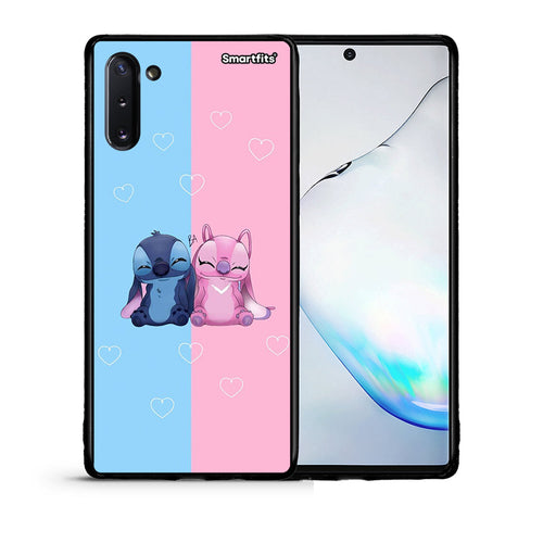 Θήκη Samsung Note 10 Stitch And Angel από τη Smartfits με σχέδιο στο πίσω μέρος και μαύρο περίβλημα | Samsung Note 10 Stitch And Angel case with colorful back and black bezels
