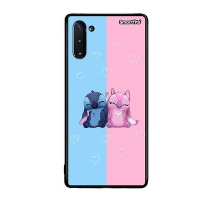 Samsung Note 10 Stitch And Angel θήκη από τη Smartfits με σχέδιο στο πίσω μέρος και μαύρο περίβλημα | Smartphone case with colorful back and black bezels by Smartfits
