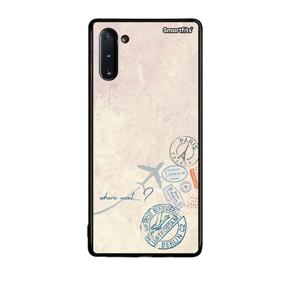 Samsung Note 10 Where Next Θήκη από τη Smartfits με σχέδιο στο πίσω μέρος και μαύρο περίβλημα | Smartphone case with colorful back and black bezels by Smartfits