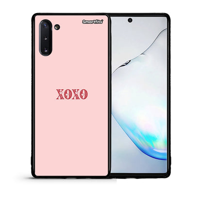 Θήκη Samsung Note 10 XOXO Love από τη Smartfits με σχέδιο στο πίσω μέρος και μαύρο περίβλημα | Samsung Note 10 XOXO Love case with colorful back and black bezels