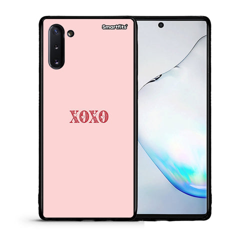 Θήκη Samsung Note 10 XOXO Love από τη Smartfits με σχέδιο στο πίσω μέρος και μαύρο περίβλημα | Samsung Note 10 XOXO Love case with colorful back and black bezels