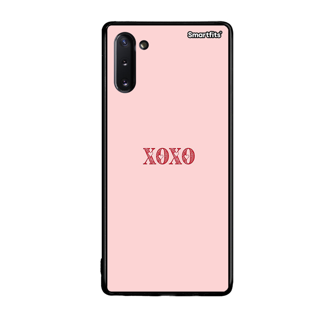 Samsung Note 10 XOXO Love θήκη από τη Smartfits με σχέδιο στο πίσω μέρος και μαύρο περίβλημα | Smartphone case with colorful back and black bezels by Smartfits