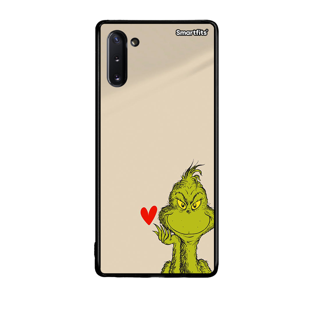 Samsung Note 10 Xmas Grinch θήκη από τη Smartfits με σχέδιο στο πίσω μέρος και μαύρο περίβλημα | Smartphone case with colorful back and black bezels by Smartfits