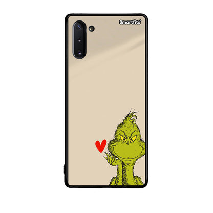 Samsung Note 10 Xmas Grinch θήκη από τη Smartfits με σχέδιο στο πίσω μέρος και μαύρο περίβλημα | Smartphone case with colorful back and black bezels by Smartfits