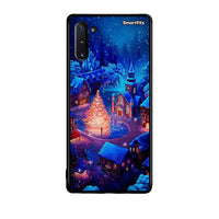 Thumbnail for Samsung Note 10 Xmas Village θήκη από τη Smartfits με σχέδιο στο πίσω μέρος και μαύρο περίβλημα | Smartphone case with colorful back and black bezels by Smartfits