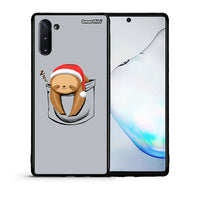 Thumbnail for Θήκη Samsung Note 10 Xmas Zzzz από τη Smartfits με σχέδιο στο πίσω μέρος και μαύρο περίβλημα | Samsung Note 10 Xmas Zzzz case with colorful back and black bezels