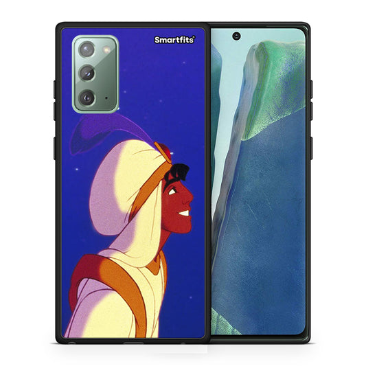 Θήκη Samsung Note 20 Alladin And Jasmine Love 1 από τη Smartfits με σχέδιο στο πίσω μέρος και μαύρο περίβλημα | Samsung Note 20 Alladin And Jasmine Love 1 case with colorful back and black bezels